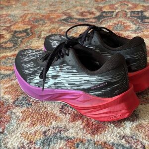 ASICS Women's Novablast 3 Running Shoes - Black and Pink